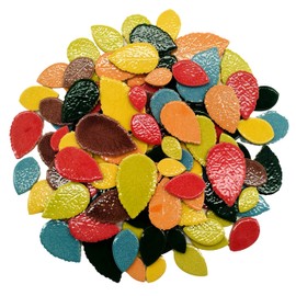 Glazed Ceramic Mosaic Tiles for Crafts, 1lb Leaf Petal Tiles for Mosaic Crafts, Assorted Porcelain Ceramic Tiles for Mosaic Making Kits Art Projects and Outdoor Decorations
