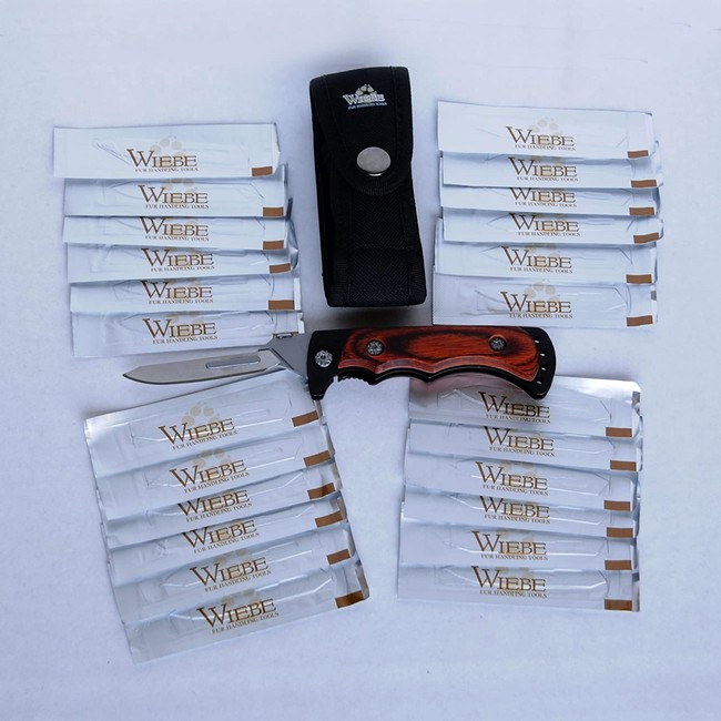 DakotaLine Wiebe Vixen Wicked Sharp Folding Scalpel Knife W/ 24 Replacement Blades