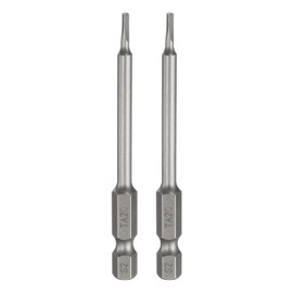 HARFINGTON 2pcs Magnetic Triangle Screwdriver Bit TA20 1/4" Hex Shank 3" (75mm) Long Magnetic S2 Steel Industrial Grade Screw Driver Bit Triangular Head Electric Drill Bits