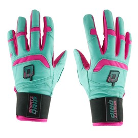 Sportz Drip Batting Gloves - Genuine Leather Gloves for Baseball & Softball Players - Unisex-Youth, Unisex-Adults (Youth Large/Extra Large)