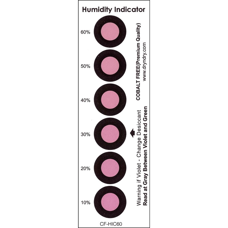 Dry & Dry [15 Packs] Premium Cobalt Free Humidity Indicator