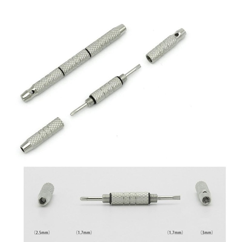 Rimless Glasses Screws Washer Nut Cap Screwdriver Stainless Steel Eyeglass
