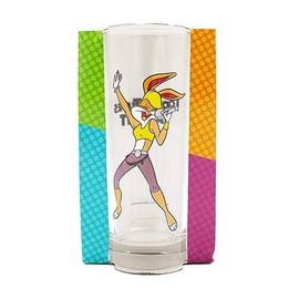 I LOVE FANCY DRESS LTD Lola Bunny Glass Tumblers Cartoon Glasses, Summer Picnic Glasses - Kids Colourful Drinking Glasses with Cartoon Character Designs, Capacity of 360ml