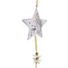 TEMPELWELT 2 x Decorative Star Tree Pendants, 77 cm Long,