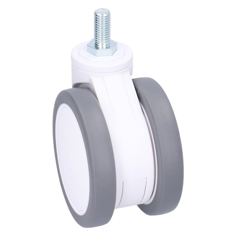 Caster 4in TPR M12 Universal Swivel Silent Rolling Wheel Accessory