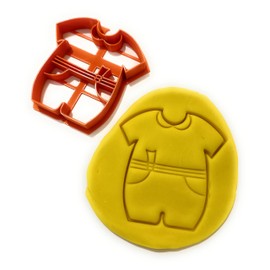 Generic T3D Cookie Cutters Baby Bodysuit Cookie Cutters, Baby Footprint, Baby Stroller, Baby Bottle, Baby Face, Suitable for Cakes Biscuit and Fondant Cookie Mold, may vary