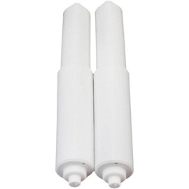2pcs White Adjustable Tissue Box Paper Replacement Spindle Rod Bathroom Plastic Toilet Paper Roll Paper Spring Cores Roller Holder Rods