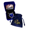 Dtup Set Joyería Plata Titanic Corazón Azul Zafiro Con Estuche