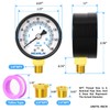 MEANLIN Measuring Pressure Gauge, 0-160 PSI, 2" Dial Face, 1/8"