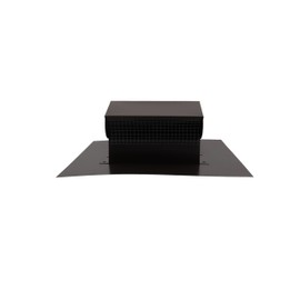RDP Rooftop Exhaust Vent Cap with Damper (4 Inch, Brown)