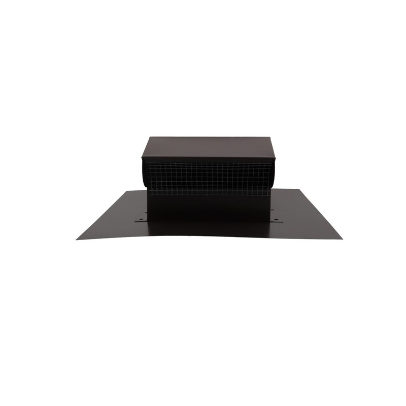 RDP Rooftop Exhaust Vent Cap with Damper (4 Inch, Brown)