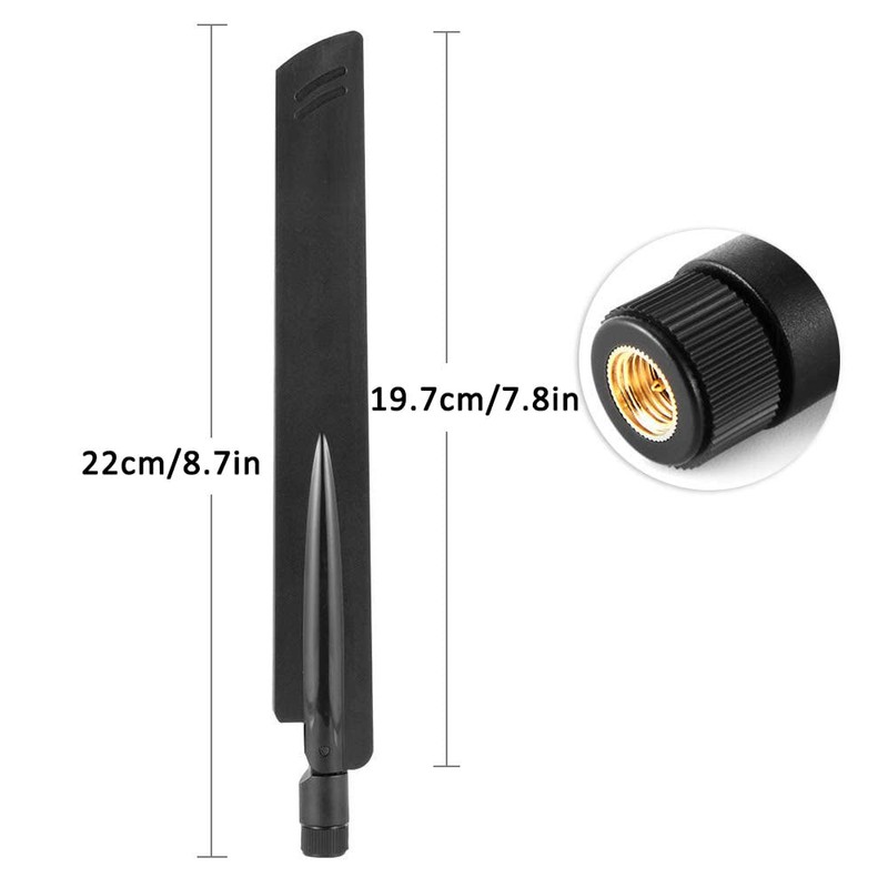 Eightwood 2.4GHz 5GHz Dual Band WiFi Antenna 9dBi Omni SMA