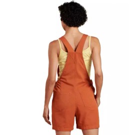 Toad & Co Women's Molera Shorteralls Orange Size M