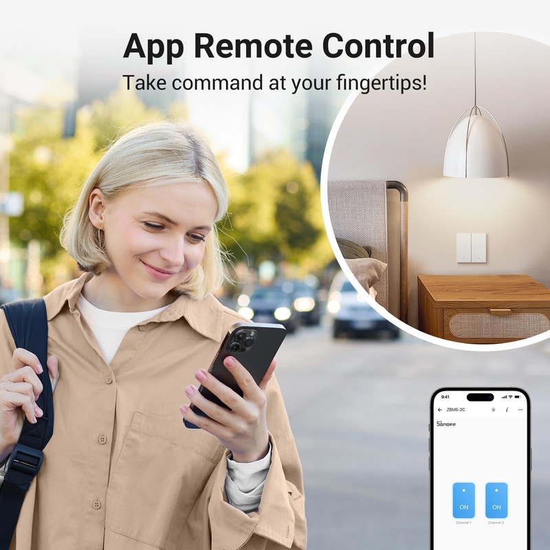 SONOFF Zigbee Smart Light Switch, Requires SONOFF Zigbee Hub, Smart