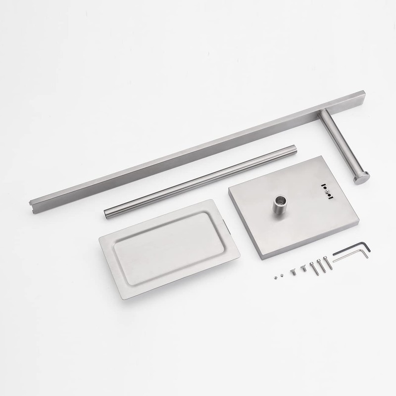 Miyili Bathroom Lavatory Toilet Tissue Roll Holder Stainless Steel Freestanding