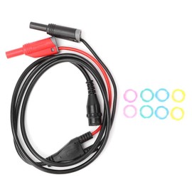 Walfront P1204 BNC Male to Banana Male Coaxial Cable Oscilloscope Measuring Line 100 cm RG58 Coaxial Cable Q9 Common Oscilloscope Measuring Line
