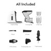 SiFENE Slow Masticating Juicer Machine, Dual 3" Wide Mouth, Anti-Clog