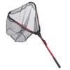 Portable Aluminum Alloy Foldng Fishing Landing Net Pole Plastic Handle