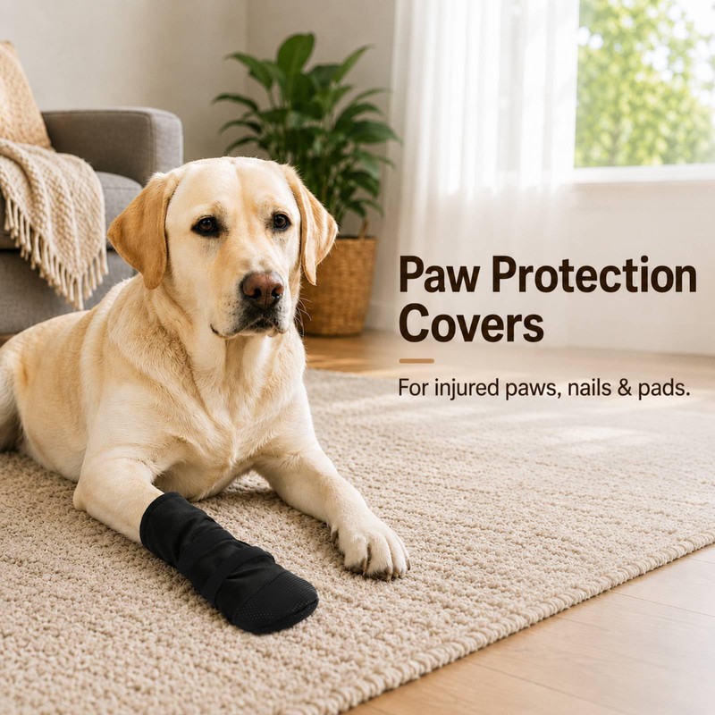 Dog Recovery Boot for Injured Paws, Breathable Dog Shoes with
