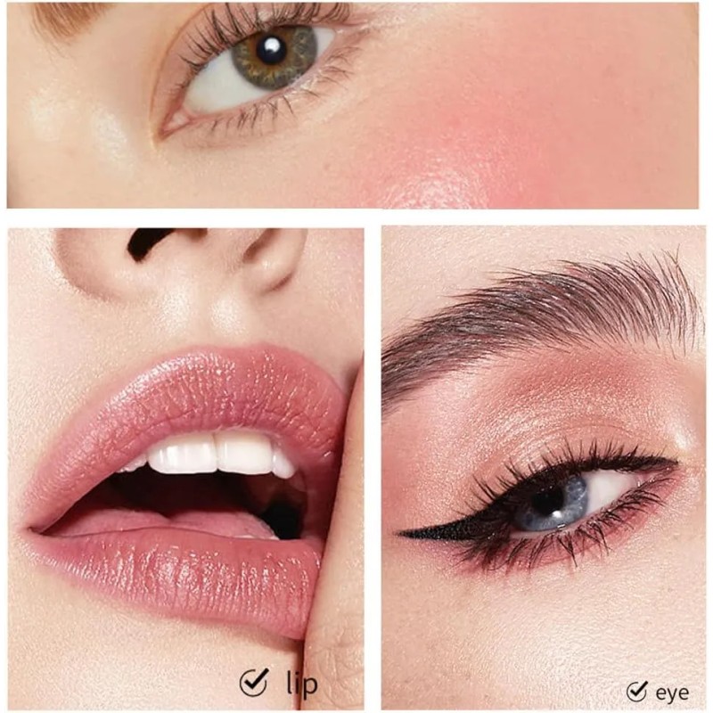 Rubor Barra Lotlash Rosa Pack 3 Tonos Para Labios Y