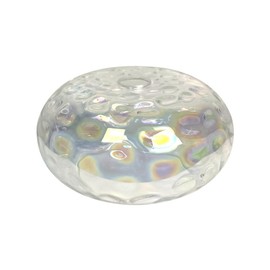 Wrlmfy Hammered Glass Shade Replacement for E26 Pendant Light, Chandelier, Table Desk Floor Lamp and Wall Sconce, 11" Stained Lampshade for Vanity Light, Dia 11", Height 5.5", Fitter 1.65" (Stained)