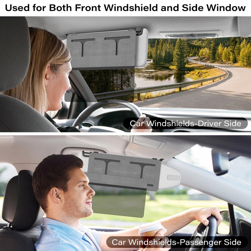 Polarized Car Sun Visor Extender, Upgraded Polarized Extender Sun Blocker