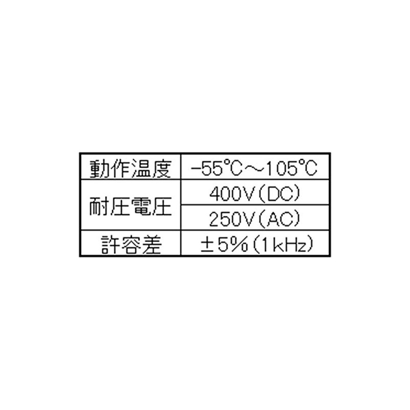 Film Condenser (1uF), Set of 2 DCP-FC001-100-2