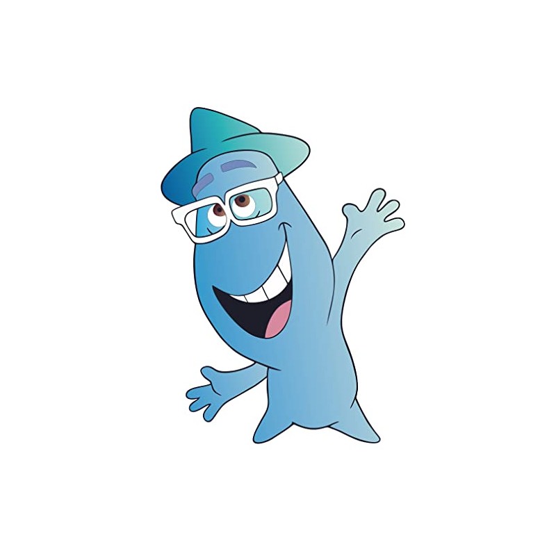 Wall Decal: Movie Character with Glasses Artwork Design Vinyl -