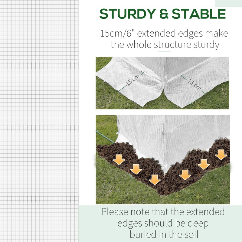 Outsunny 9.8' x 6.6' x 6.6' Plastic Greenhouse Cover Replacement,