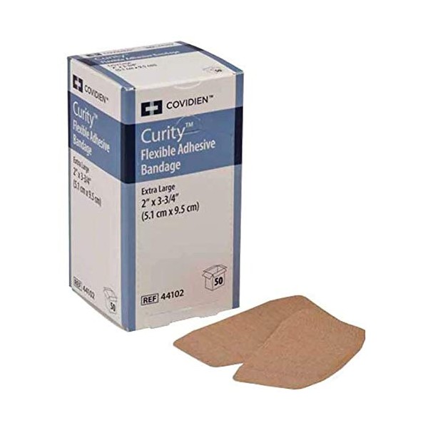 Curity Fabric Adhesive Bandage 2" x 3-3/4" 44102 Qty 50 Per Box