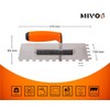 Mivos Professional Smoothing Trowel 10 x 10 mm - Stainless