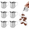 Wynott 6pcs Bell Creamers - 90ml/3oz Mini Creamer Jugs, Stainless