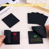 Emazerom Black Sticky Notes, 3"x3" Post It Notes with 2