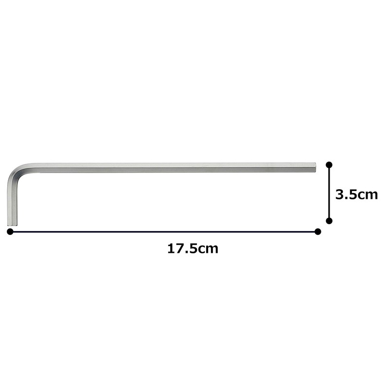 Tone ALB-07 Long Hex Bar, L-Shaped Wrench, Width of Both
