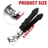 BuleVina Pro Nail Clippers for Seniors with Thick Toenails - Long Handled Ergonomic Design for Fingernails and Toenails - Proclip Wide Jaw Opening with Large Angled Head