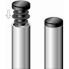 Alberts 426675 Sealing Plugs for Round Pipes, Plastic, Black, Diameter