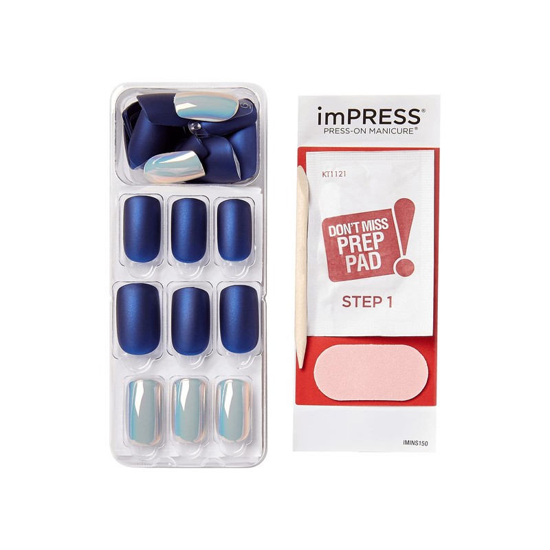 KISS imPRESS Press-On Manicure Daydream Medium Length Square with PureFit