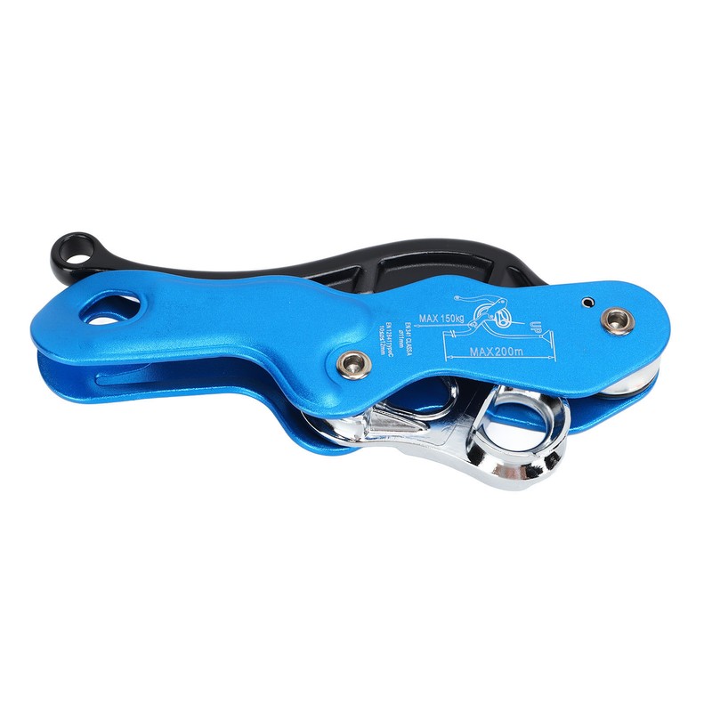 Self Braking Stop Descender Aluminium Alloy 150kg Bearing Capacity Hand