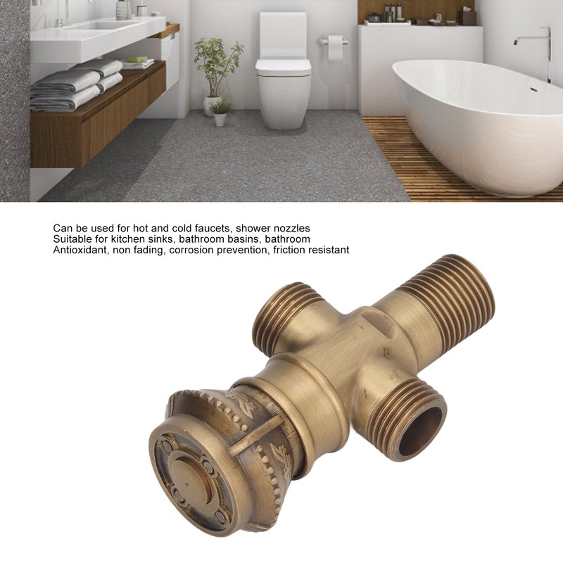 Angle Valve European Antique Style Cold Hot Water Faucet Turn