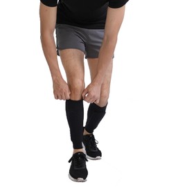 Football Shin Pads, Shin Guards Including Socks with Optimised Pocket, Breathable & Non-Slip Shin Pads, Football Men, Developed for Adolescent Football Players