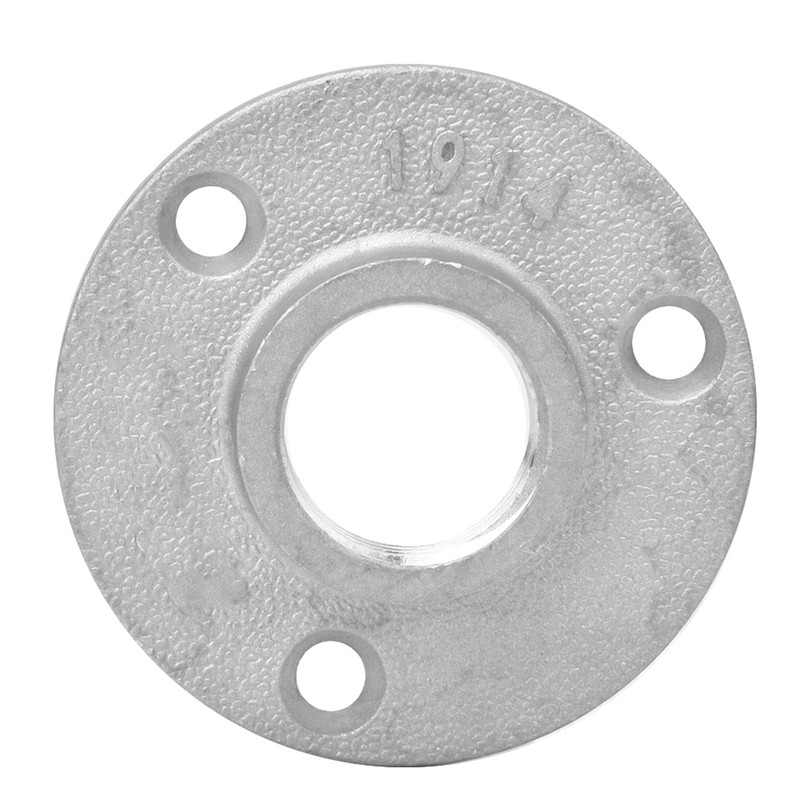 10PCS DN20 3-Holes Flange Base Pipe Fittings Aluminum Alloy Threaded