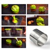 SUNRISE (Pack of 4) Kitchen Supply Plating Forms Stainless Steel
