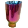 Gearhead Exhaust Tip GOLDEN PURPLE BLUE 2.25" IN 4" Out