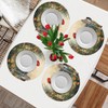 Round Braided Placemats Set of 6 Beautiful Rooster Table Mats
