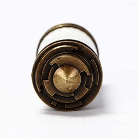 Da Vinci Code Cryptex - Mini rompecabezas de bronce con cerradura para el día de San Valentín, regalos para él, hombres, mujeres, papá, niños, aniversario, aniversario, cumpleaños, romántico, para