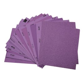 Sunxeke 24 Pcs Wet Dry Sandpaper 60/80/120/150/180/240/320/400 Grit Sanding Sheets Assorted kit 9x11inch,Alumina Abrasive Sand Paper for Wood Furniture Polishing,Automotive Sanding,Metal Grinding