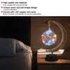 Glass Ball Moon Iron Art Decoration Night Light with LED