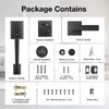 Brightify Black Front Door Handle, Matte Black Exterior Door Handle