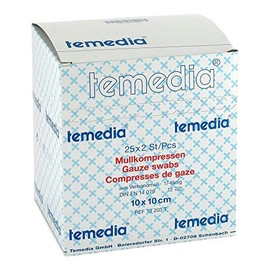 MULLKOMPRESSEN 10 x 10 cm Sterile 12-ply 17 Thread Pack of 50