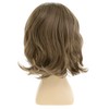 Dsimeig Short Brown Boy Wig Synthetic Layered Wavy Child Wig